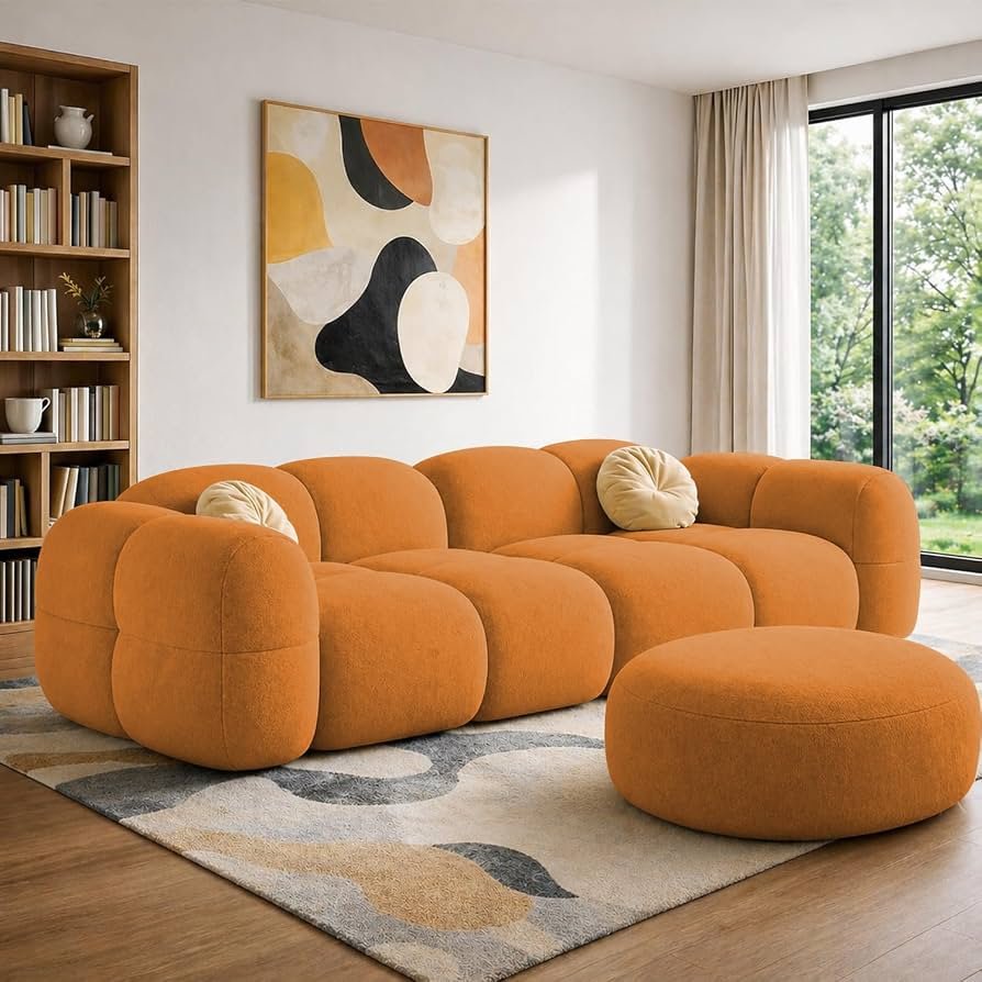 Ottoman sofa set with storage tray